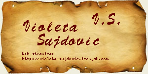 Violeta Šujdović vizit kartica